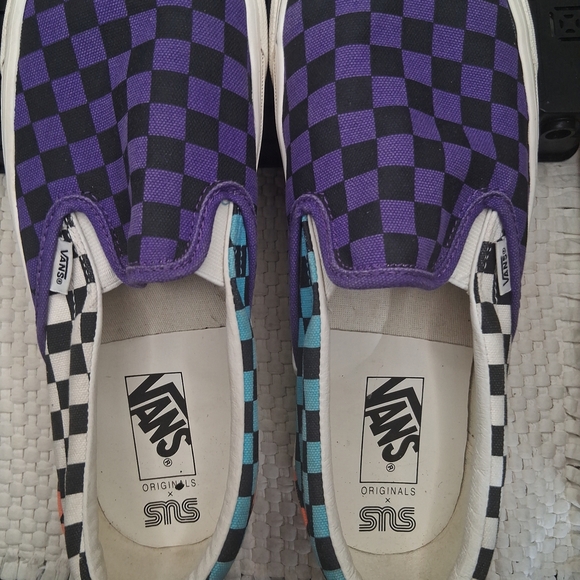 Vans x SNS Slip-On LX Venice Beach Purple Checkerboard Men 10/Women 11.5 - Picture 8 of 9